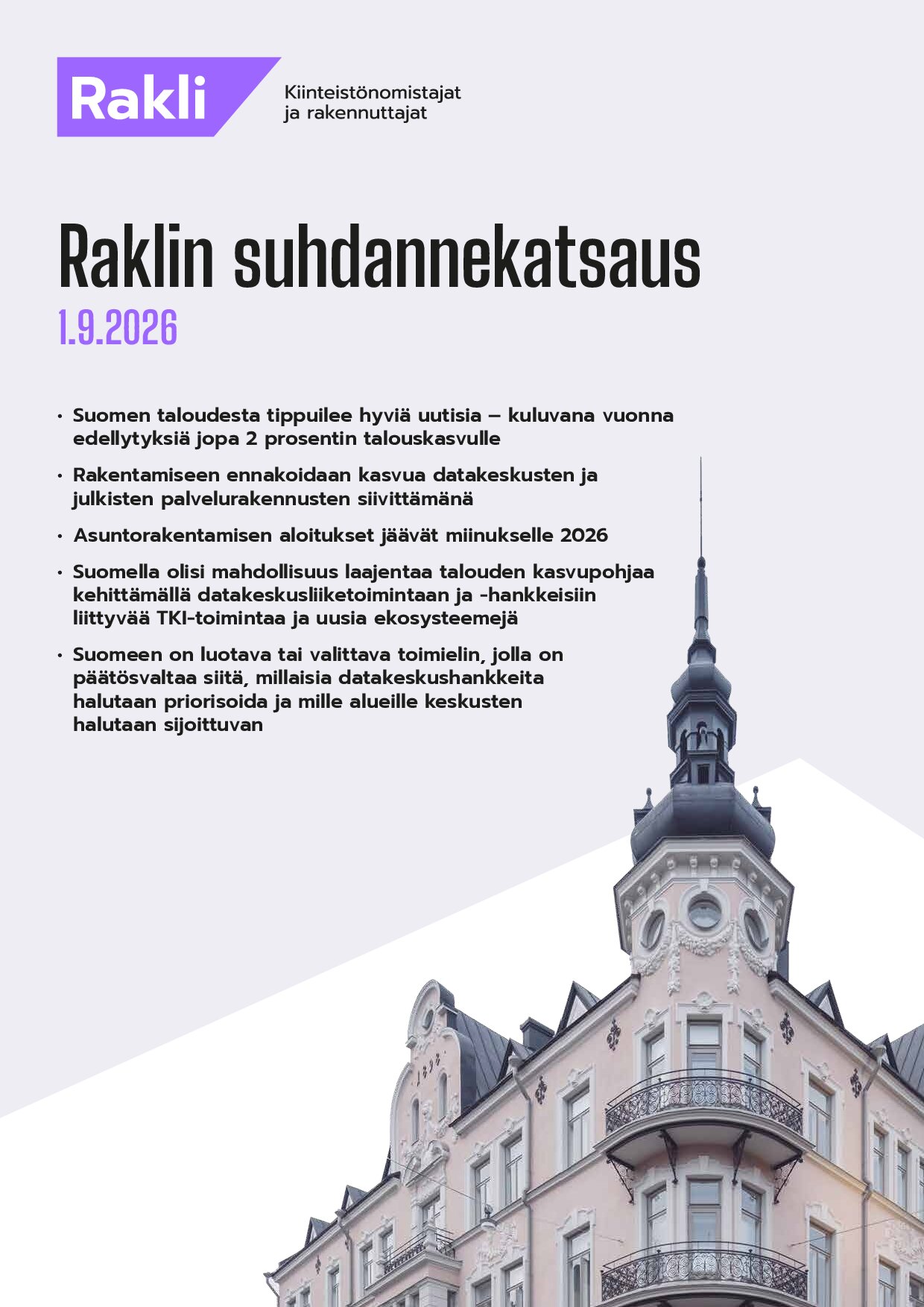 Raklin suhdannekatsaus, syksy 2026