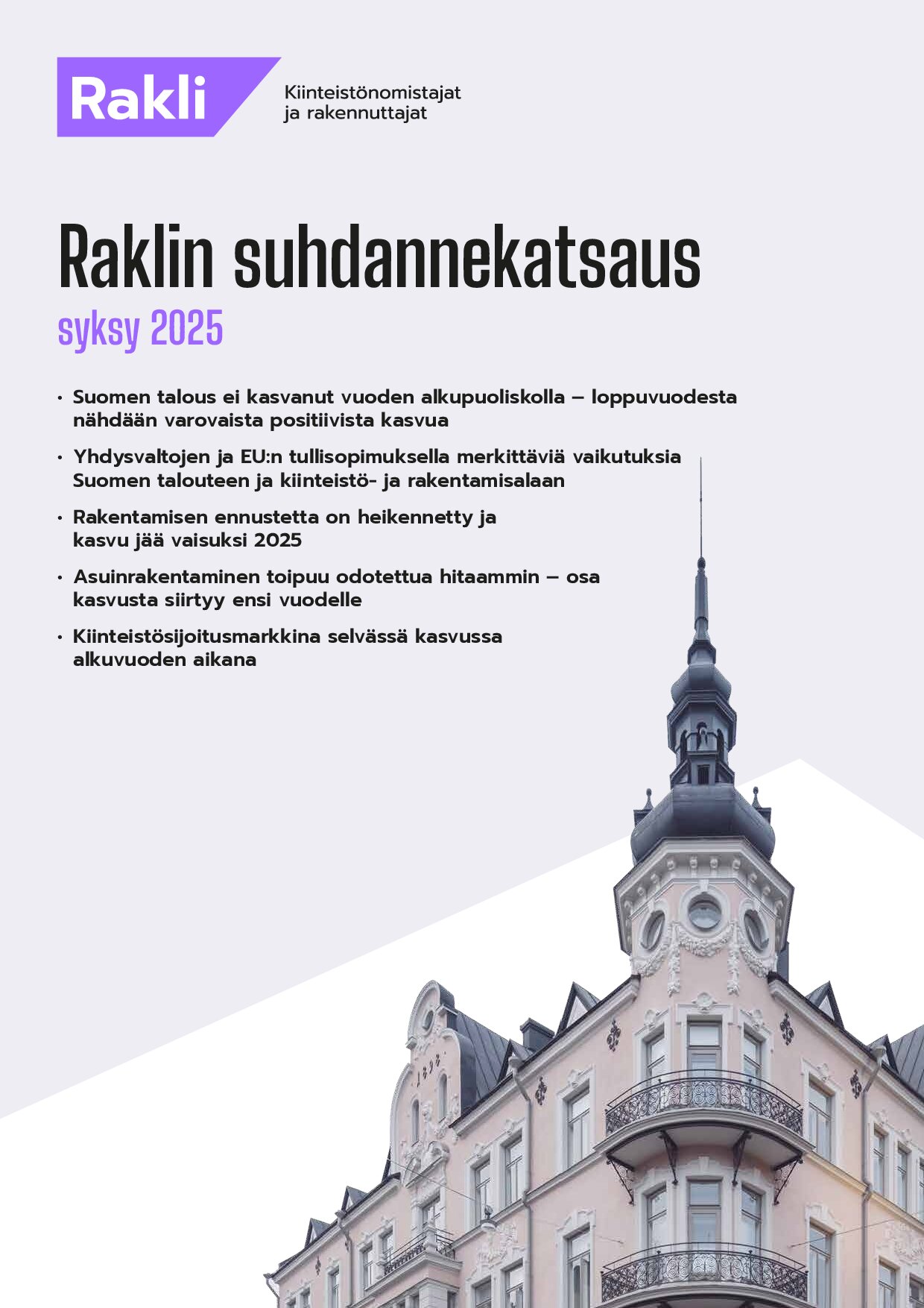 Raklin suhdannekatsaus, syyskuu 2025